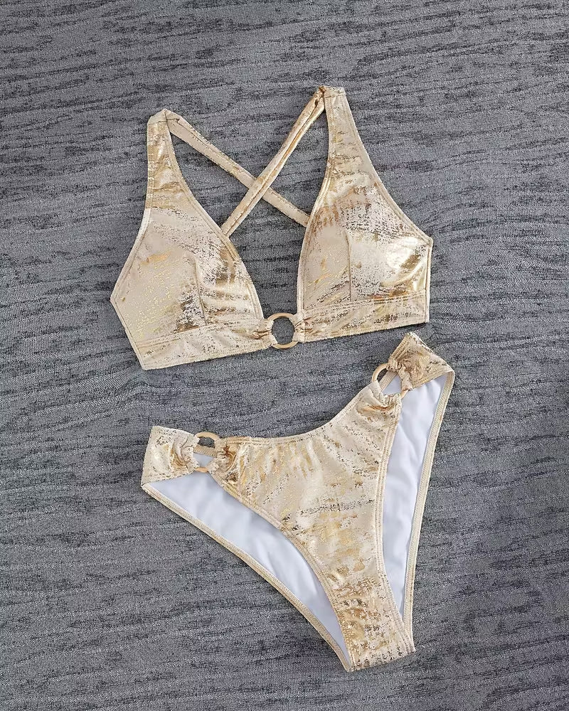 Diseño de Bikini con Cierre Metálico
