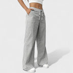 Maria - Pantalones anchos y cómodos con detalles elegantes