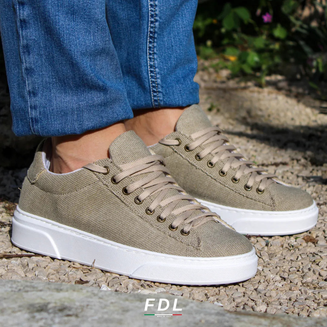 Zapatillas Londres de lona de algodón