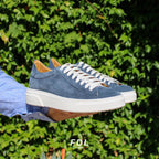 Zapatillas Londres de ante vaquero