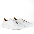 Zapatillas Londres de piel blanca
