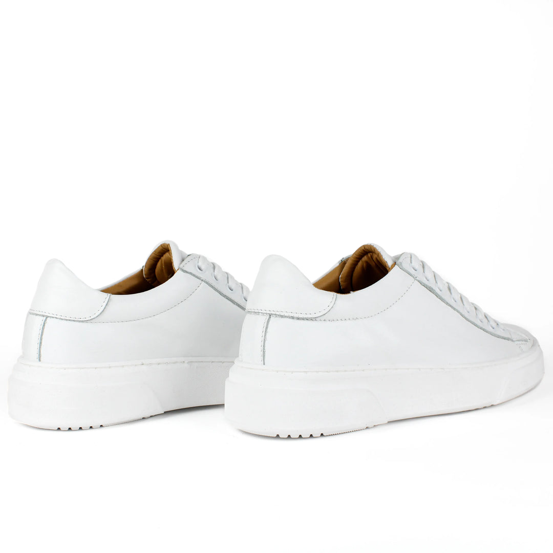 Zapatillas Londres de piel blanca