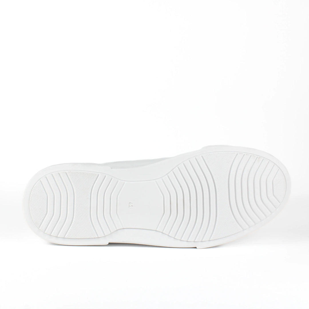 Zapatillas Londres de piel blanca