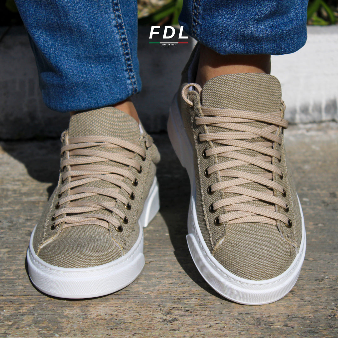 Zapatillas Londres de lona de algodón