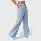 Maria - Pantalones anchos y cómodos con detalles elegantes