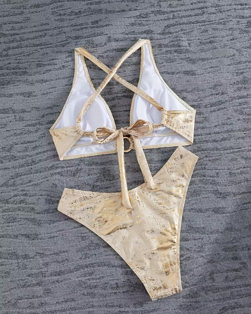 Diseño de Bikini con Cierre Metálico