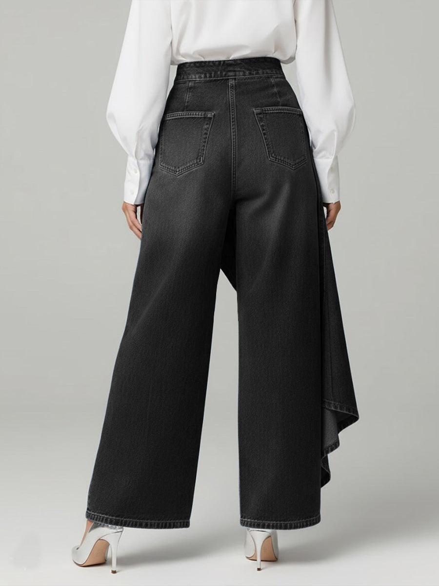 Martina™ | Jeans de Talle Alto con Pierna Ancha y Corte Relajado en Di