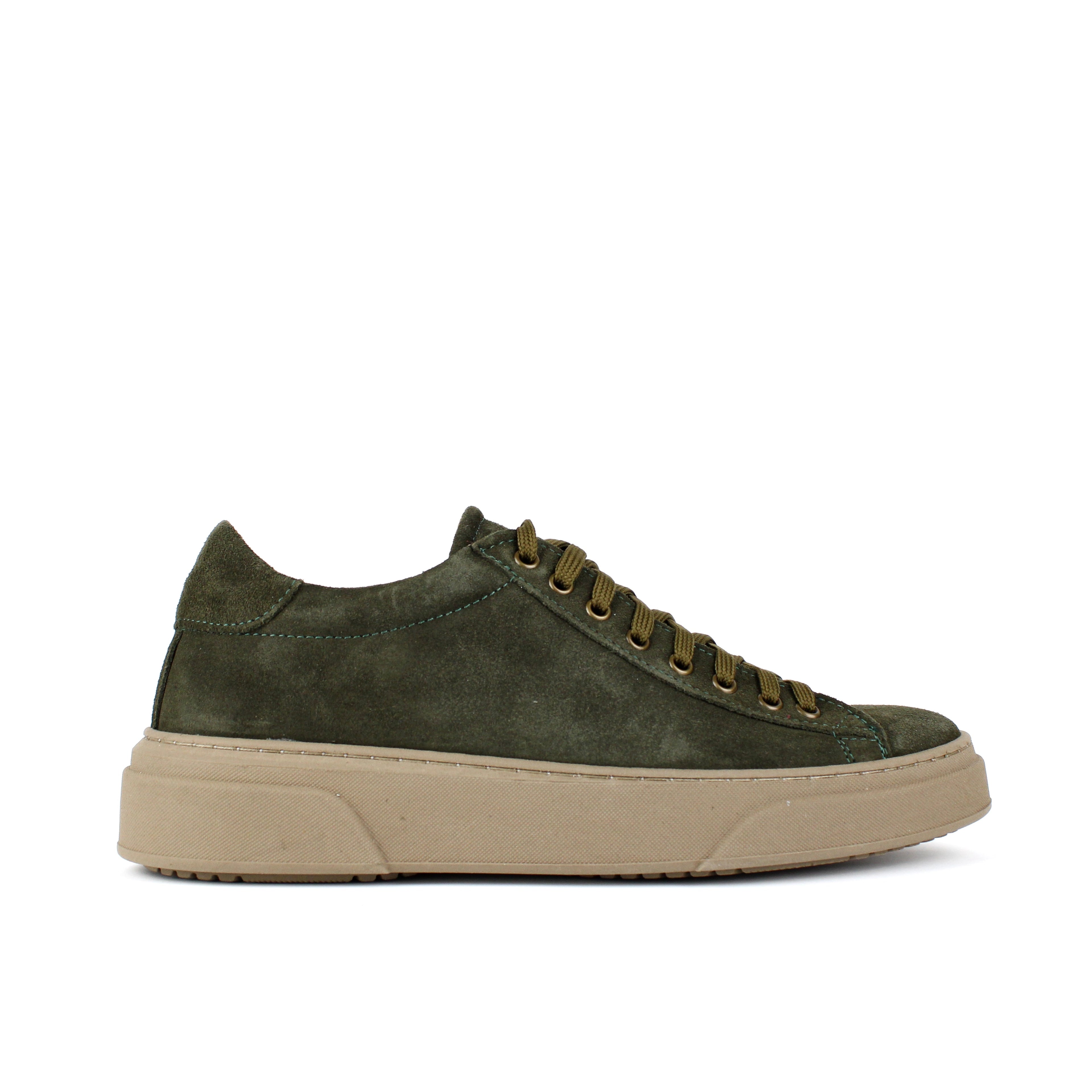 Zapatillas Londres de ante verde