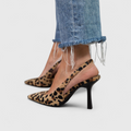 Isabella | Zapatos de tacón D’Orsay™ con estampado de leopardo
