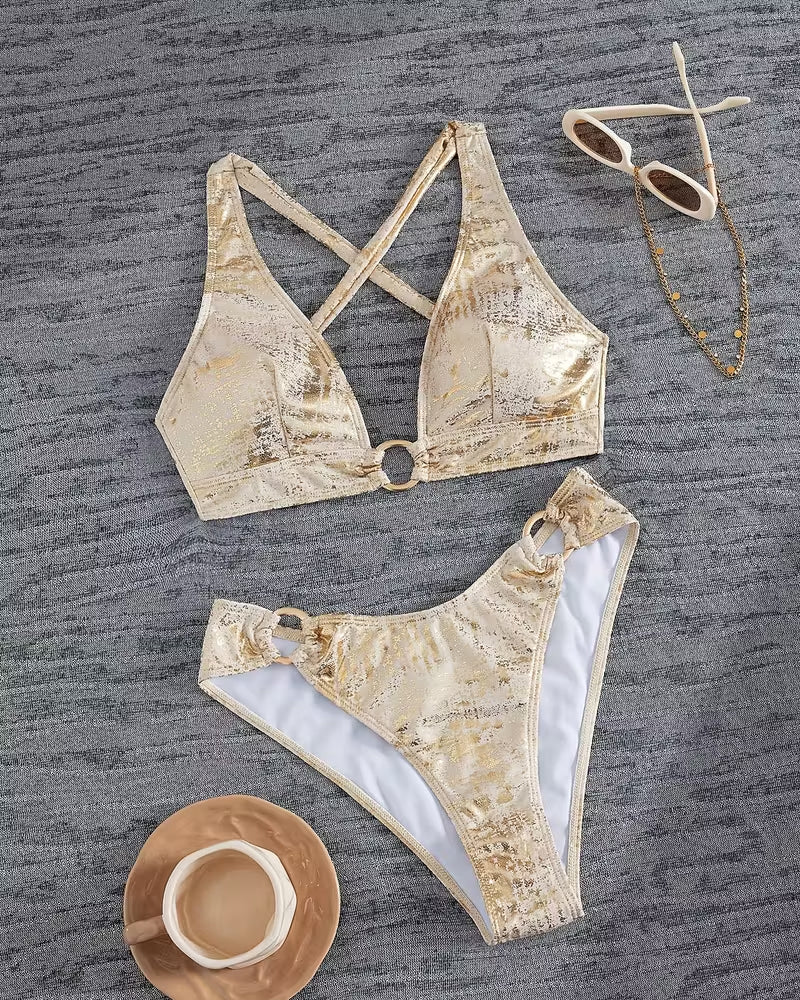 Diseño de Bikini con Cierre Metálico