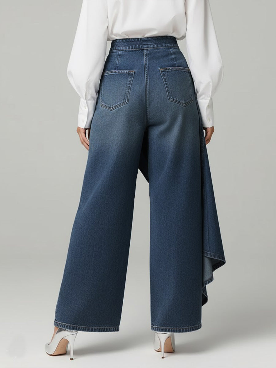 Martina™ | Jeans de Talle Alto con Pierna Ancha y Corte Relajado en Di