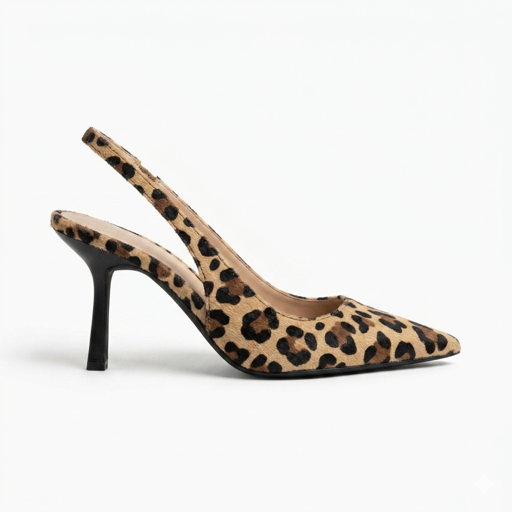Isabella | Zapatos de tacón D’Orsay™ con estampado de leopardo