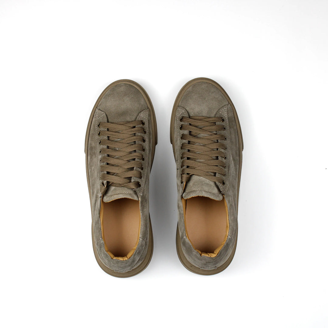 Zapatillas Londres de ante color topo